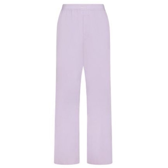 Skims Set - Boyfriend Long Sleeve Tshirt & Loose Pants in LILAC - Large - Picture 4 of 16